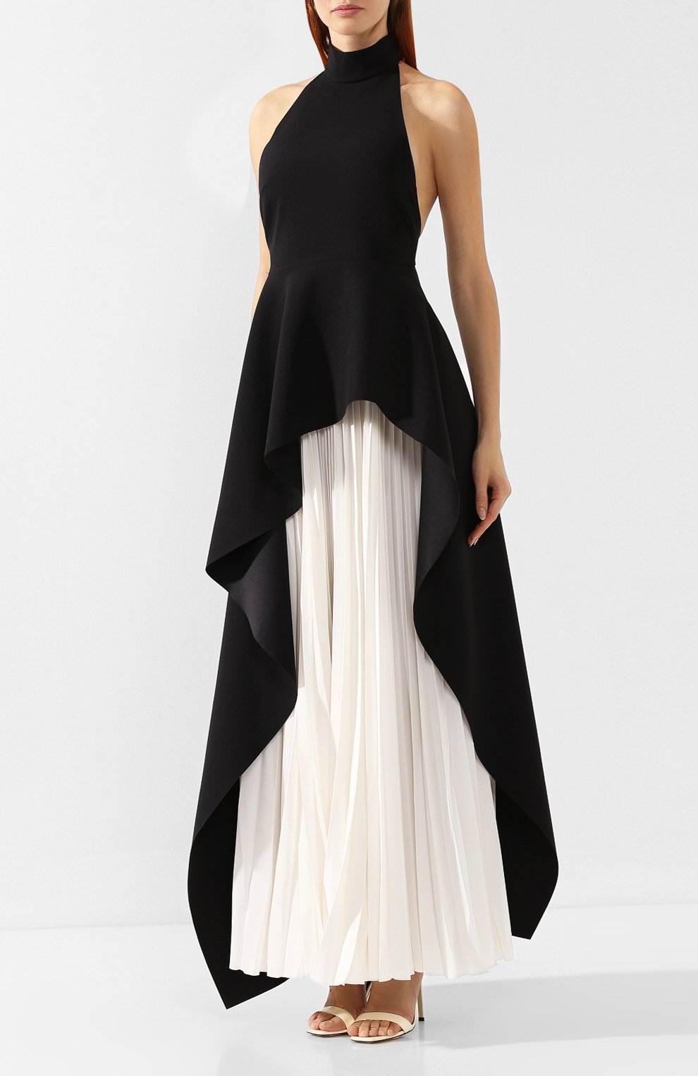 Платье SOLACE LONDON черно-белого цвета по цене 41450 руб., арт. 0S23050, фото 3 Платье SOLACE LONDON, арт. 0S23050, фото 3