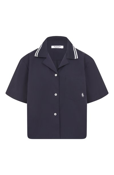 Женское хлопковая рубашка SPORTY AND RICH, арт. SI023602302BL106