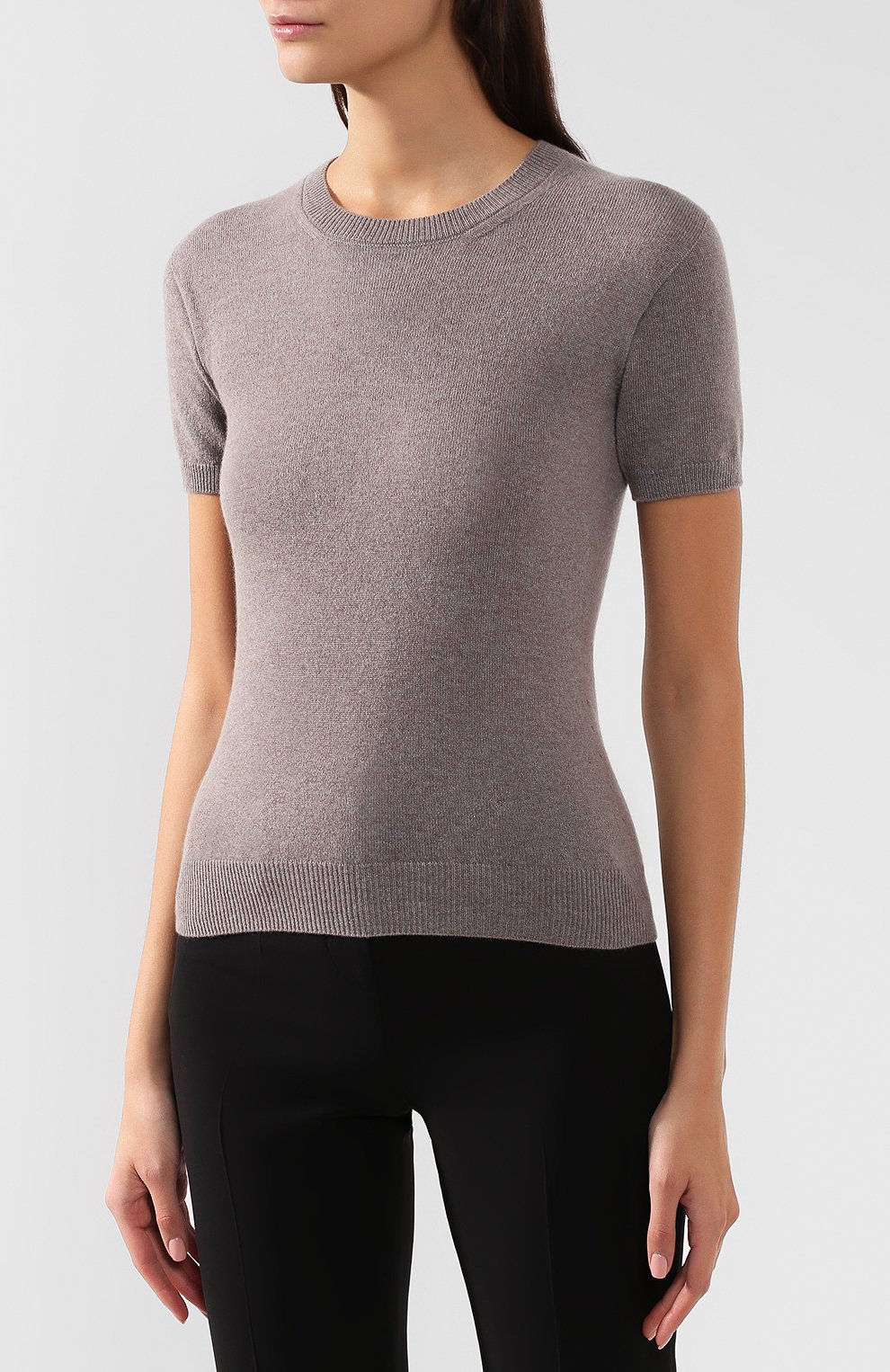 Кашемировый топ GIORGIO ARMANI бежевого цвета по цене 97700 руб., арт. 6GAM35/AM80Z, фото 3 Кашемировый топ GIORGIO ARMANI, арт. 6GAM35/AM80Z, фото 3