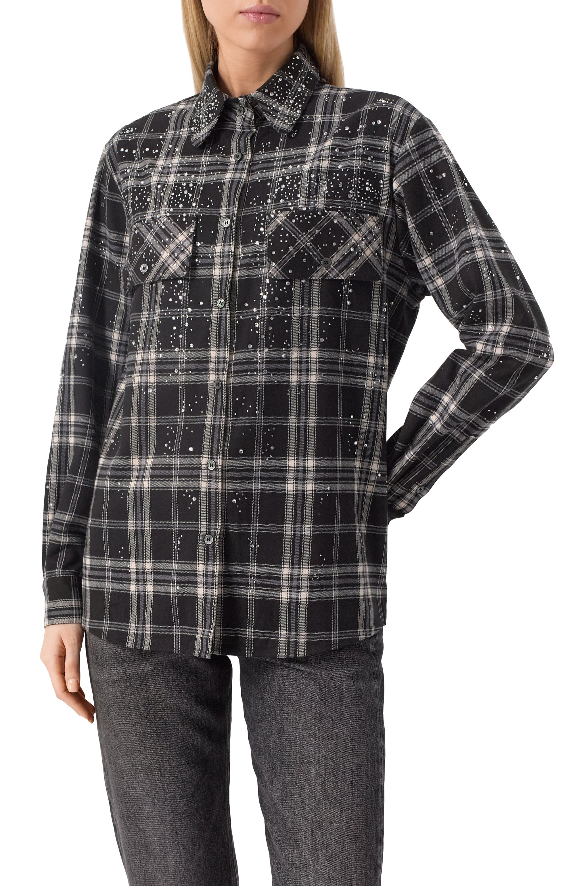 Хлопковая рубашка SEVEN LAB черного цвета по цене 21000 руб., арт. СBC.LK.0329.903, фото 3 Хлопковая рубашка SEVEN LAB, арт. СBC.LK.0329.903, фото 3