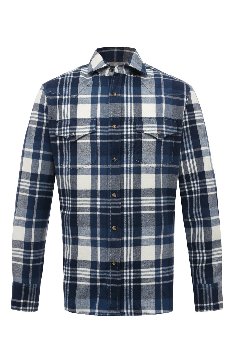 Хлопковая рубашка BRUNELLO CUCINELLI, арт. MY615B2181, фото 1