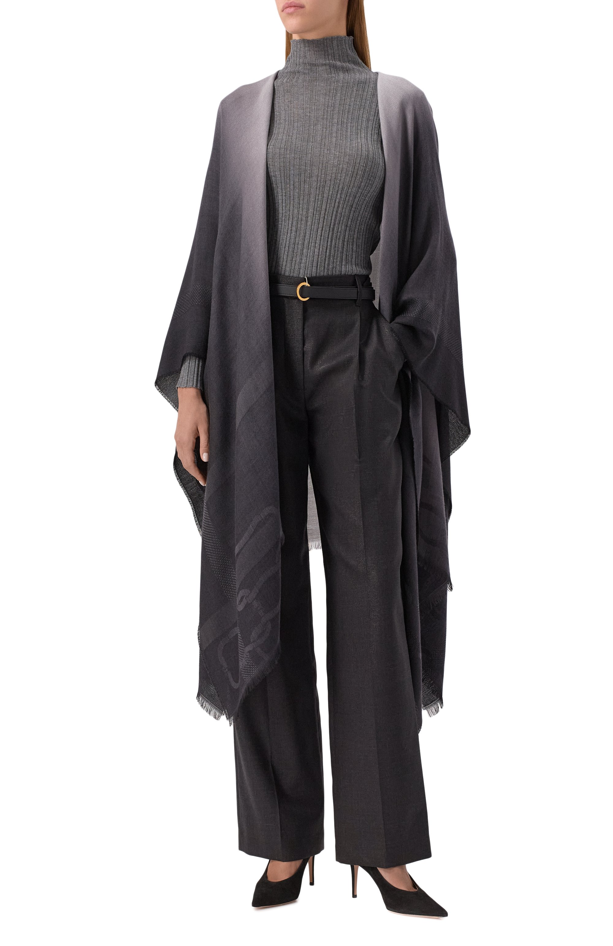 Накидка из шерсти и кашемира AGNONA, арт. AM0903/H1070, фото 2