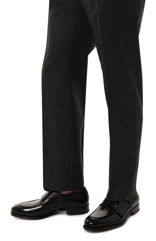 Кожаные монки Rubeus Milano Чёрный, фото 3