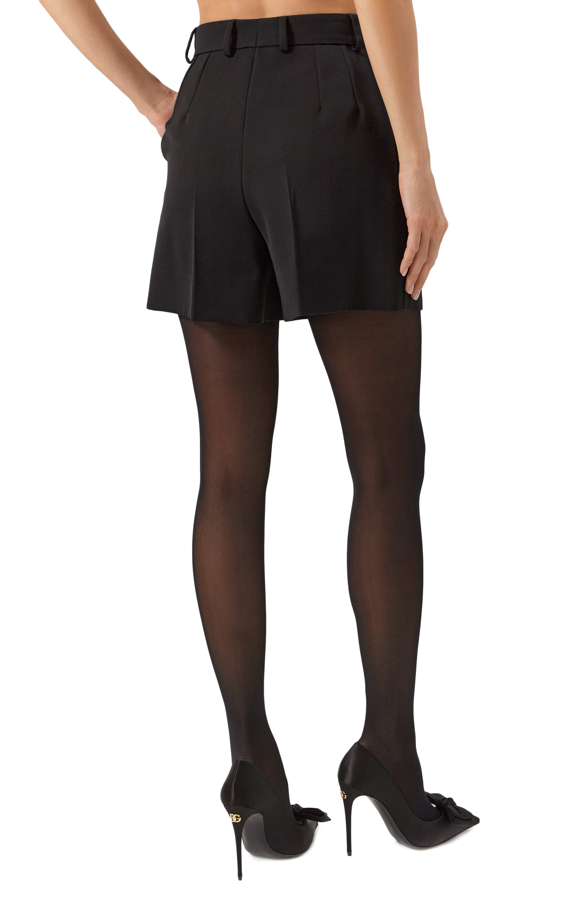 Шорты из шерсти и шелка DOLCE & GABBANA, арт. FTC78T/FU21E, фото 4