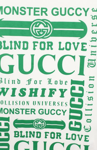 Хлопковая футболка GUCCI, арт. 547559/XJAIC, фото 3