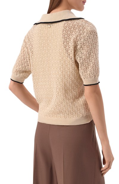 Хлопковое поло AGNONA, арт. K311055E/7C080PE, фото 4