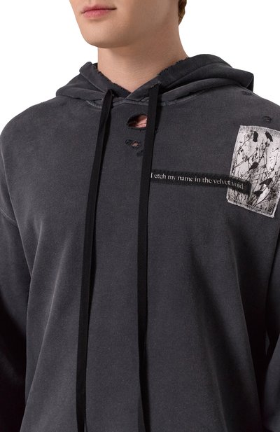 Хлопковое худи ANN DEMEULEMEESTER, арт. B0012871/FA640, фото 5