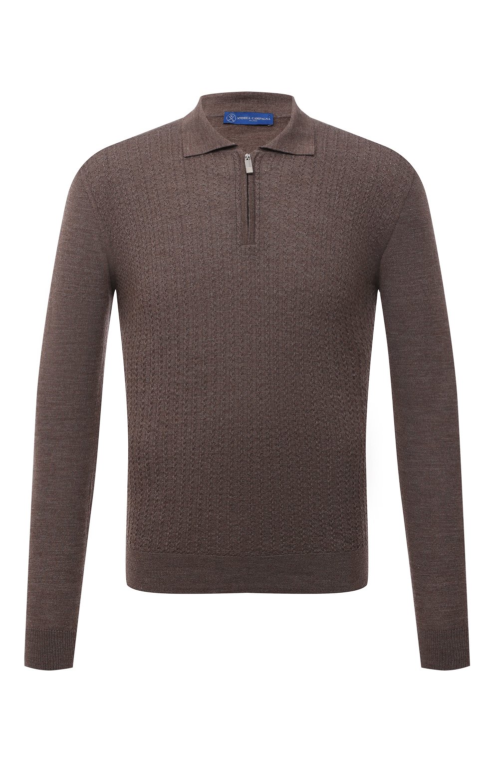Поло из шерсти и шелка ANDREA CAMPAGNA, арт. WU01-212-F200, фото 1