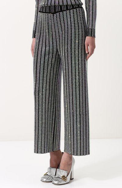 Укороченные брюки свободного кроя с пайетками GUCCI, арт. 501414/X9M91, фото 3