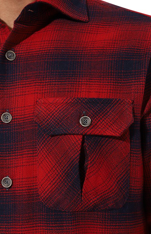 Хлопковая рубашка Brouback 0VER SHIRT/CART.63 0VER SHIRT Красный  0VER SHIRT/CART.63 0VER SHIRT Фото 5