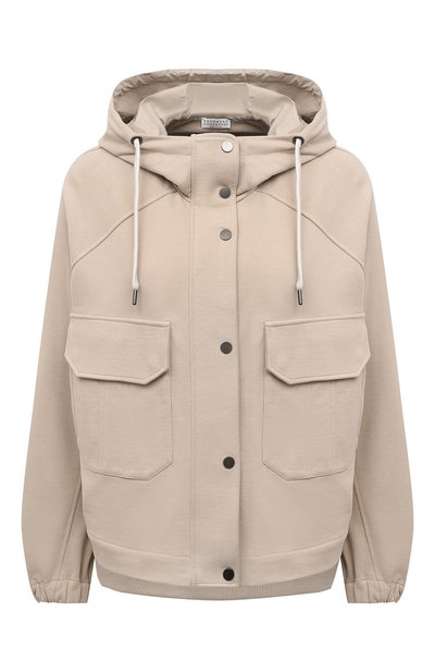 Женская хлопковая куртка BRUNELLO CUCINELLI, арт. MN05NSF906