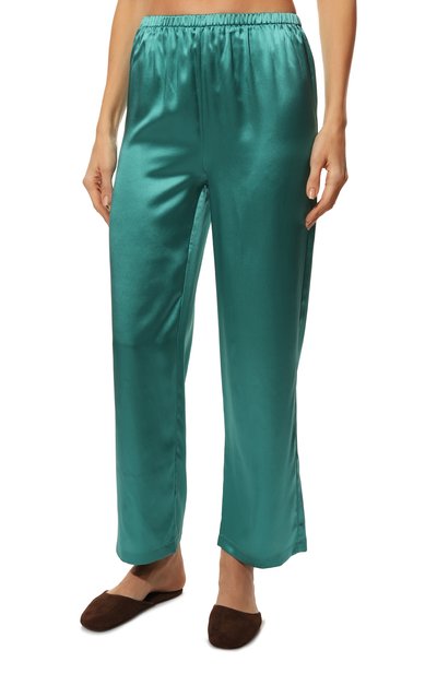 Шелковая пижама LUNA DI SETA бирюзового цвета по цене 60010 руб., арт. VLST08007, фото 5 Шелковая пижама LUNA DI SETA, арт. VLST08007, фото 5