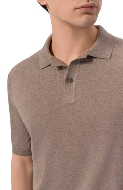 Поло из шелка и хлопка PAUL&SHARK, арт. 26411608, фото 5