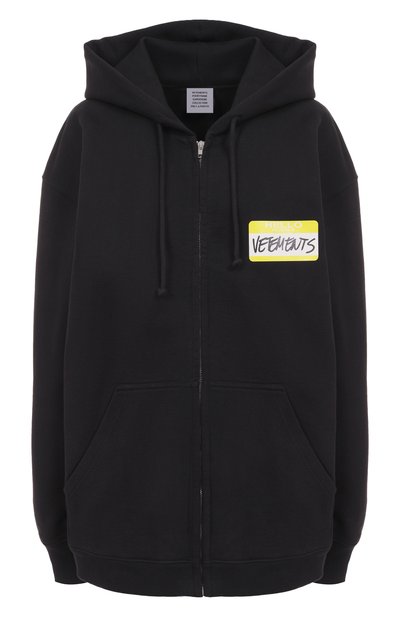Мужского хлопковая толстовка VETEMENTS, арт. UA53HD200B/1606 HEAVY M0LLET0N