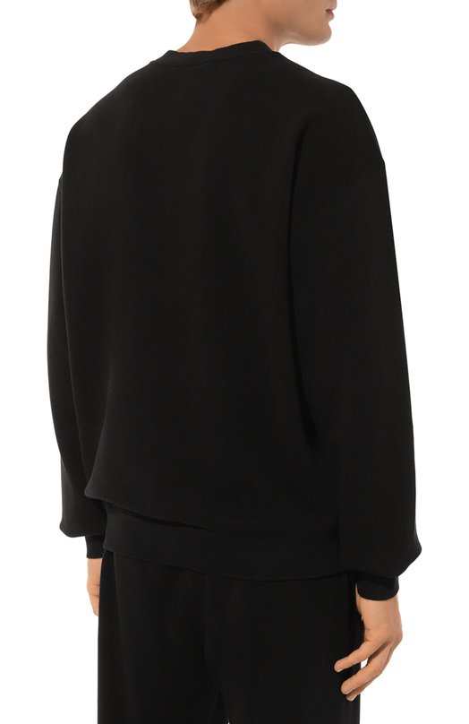 Хлопковый свитшот Dolce & Gabbana G9AHST/G7NYD Чёрный  G9AHST/G7NYD Фото 4