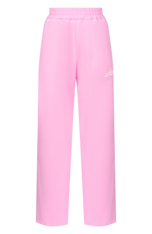 Хлопковые брюки MSGM 4041MDP76/267126 Розовый 4041MDP76/267126
