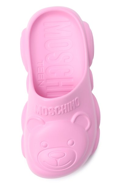 Сабо MOSCHINO розового цвета по цене 13150 руб., арт. 83115/VAR2_001, фото 4 Сабо MOSCHINO, арт. 83115/VAR2_001, фото 4