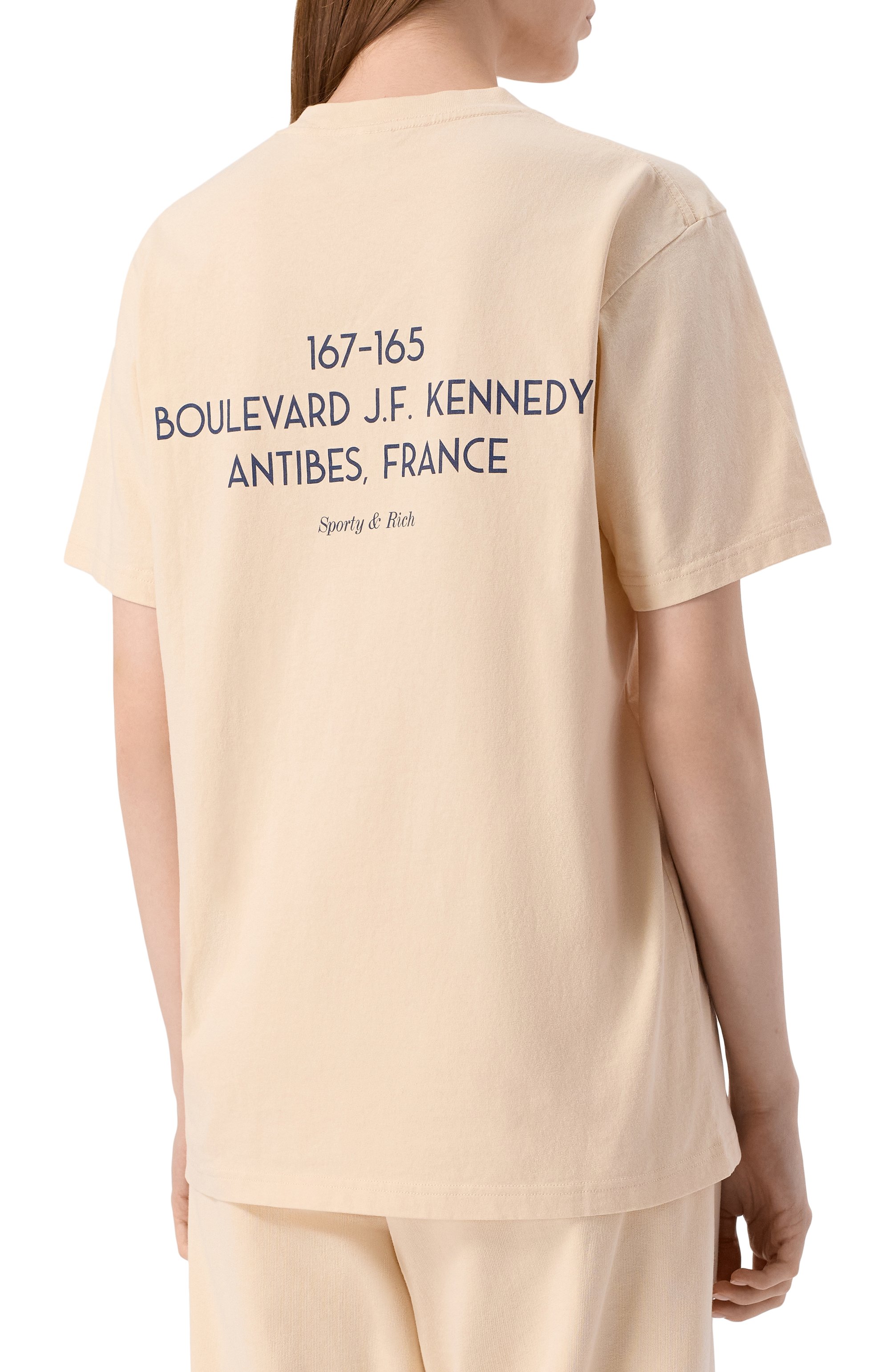 Хлопковая футболка sporty & rich x hotel du cap-eden-roc SPORTY AND RICH, арт. T004360666CR01, фото 4