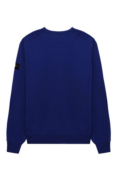 Хлопковый свитшот STONE ISLAND синего цвета по цене 14500 руб., арт. 801661340/6-8, фото 2 Хлопковый свитшот STONE ISLAND, арт. 801661340/6-8, фото 2