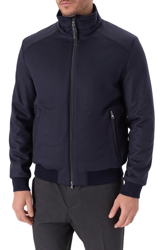 Бомбер из шерсти и кашемира Bogner 38219805 Синий  38219805 Фото 3
