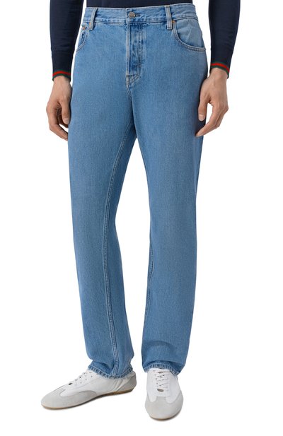 Джинсы GUCCI голубого цвета по цене 146000 руб., арт. 789232/XDC3D, фото 3 Джинсы GUCCI, арт. 789232/XDC3D, фото 3