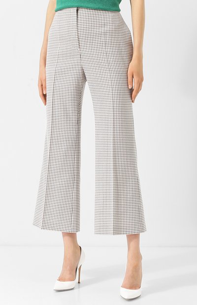 Расклешенные шерстяные брюки в клетку FENDI, арт. FR6145 A3MU, фото 3