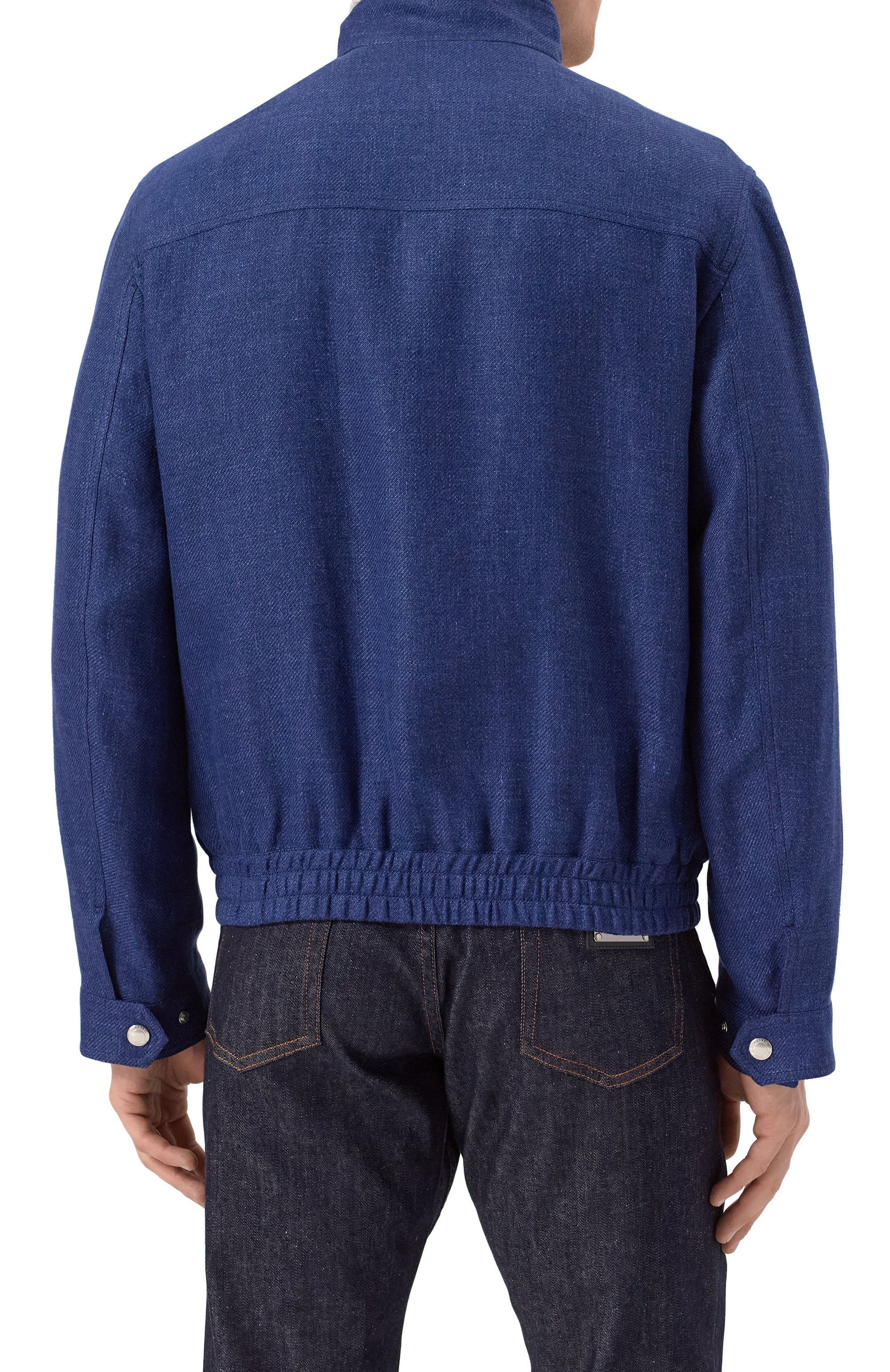 Бомбер изо льна и шерсти BRUNELLO CUCINELLI, арт. MW4826509, фото 4