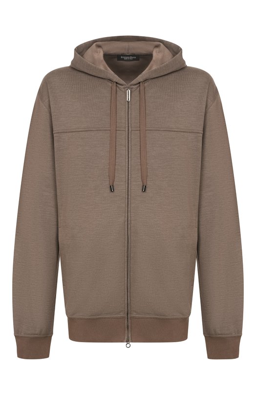 Толстовка из шелка и хлопка Stefano Ricci K919072FCR/T26206_002 Коричневый K919072FCR/T26206_002