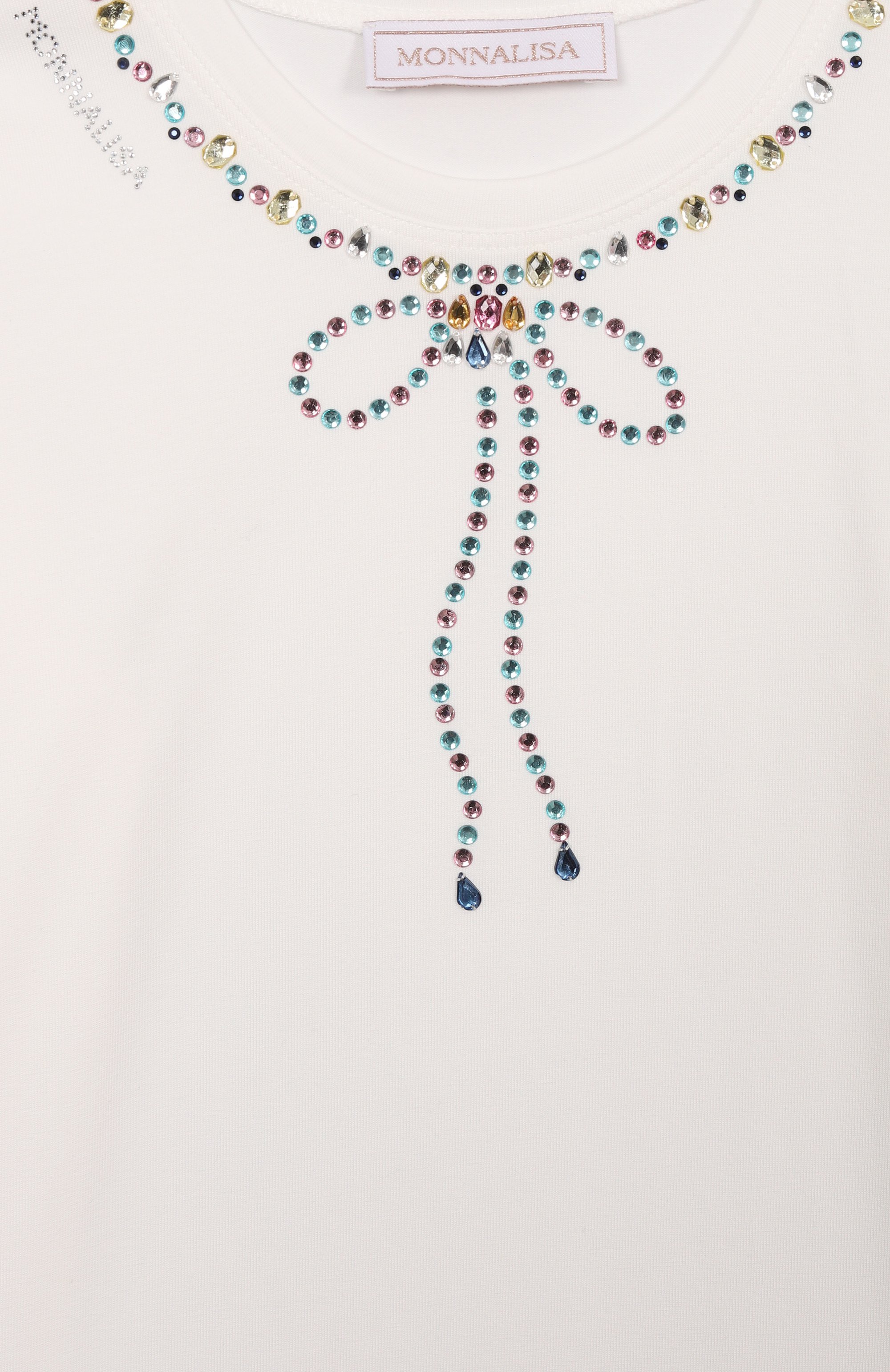 Хлопковый лонгслив MONNALISA, арт. 19F620, фото 3