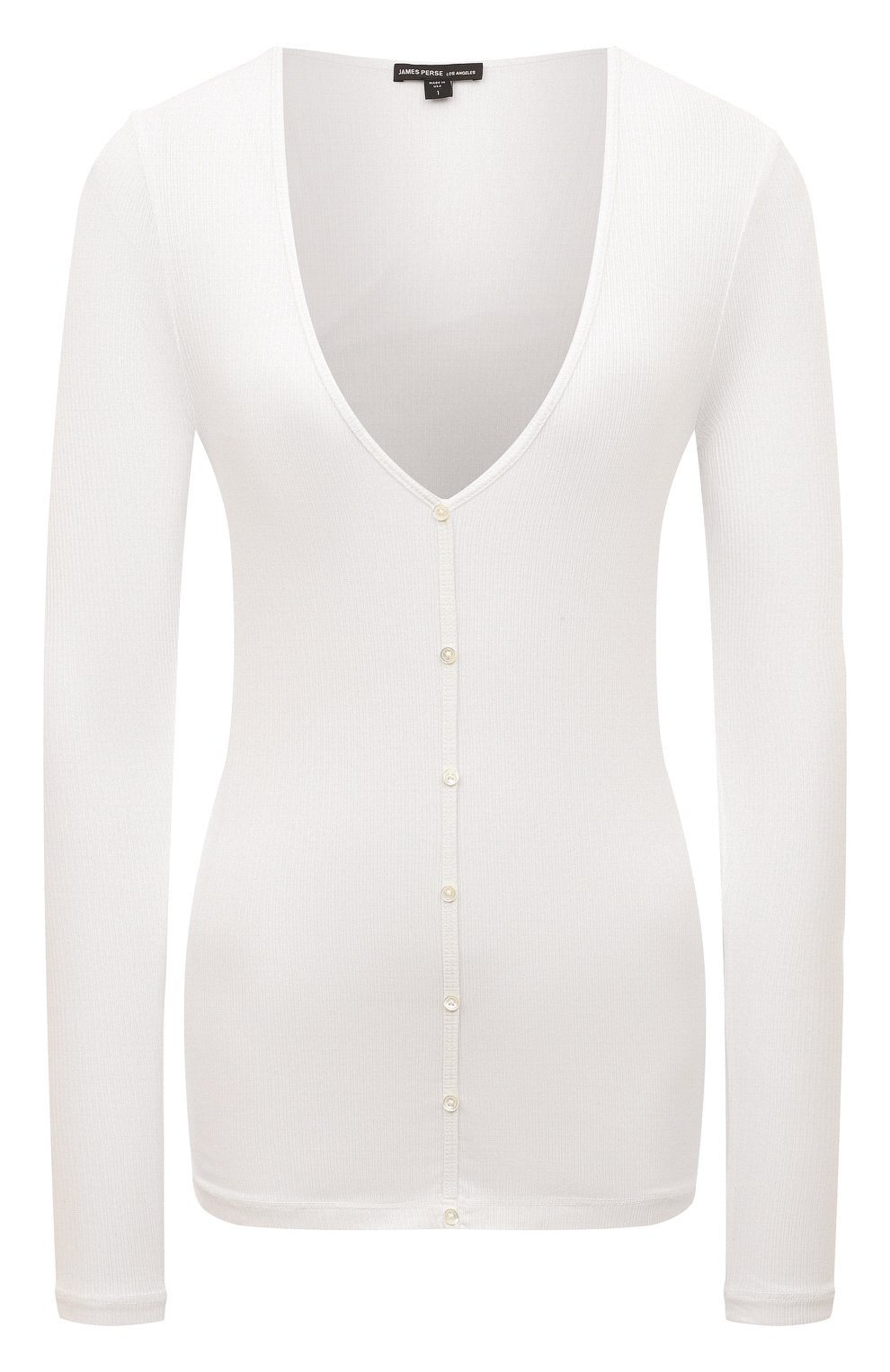 Хлопковый пуловер JAMES PERSE, арт. WNL3525/WHT, фото 1