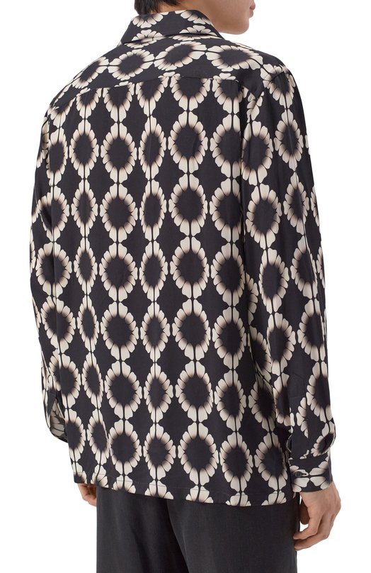 Рубашка из вискозы Laneus S6LAMASI219 Чёрный  S6LAMASI219 Фото 4