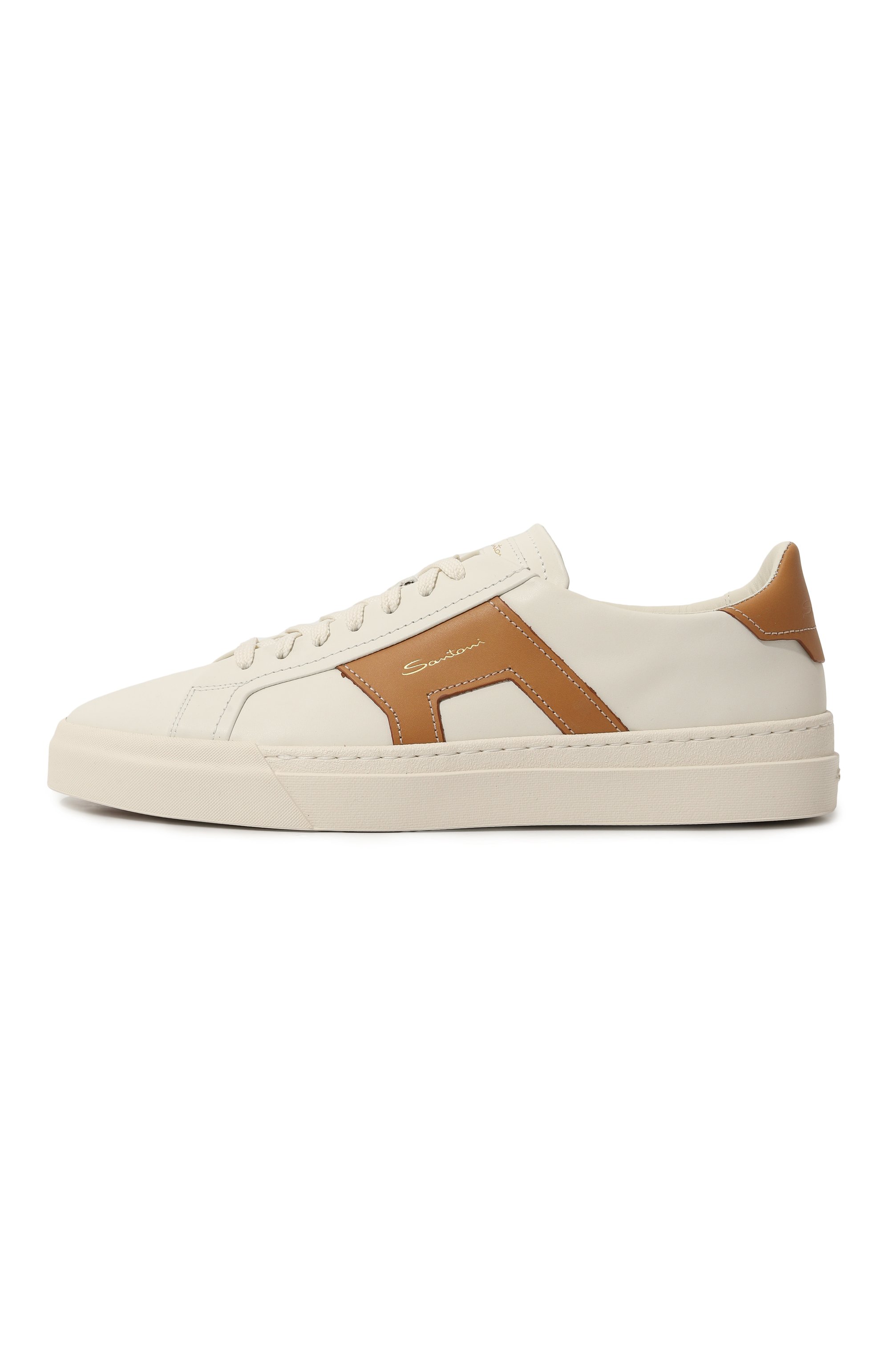 Кожаные кеды gloria SANTONI, арт. MBGT21779PNNGS05, фото 4