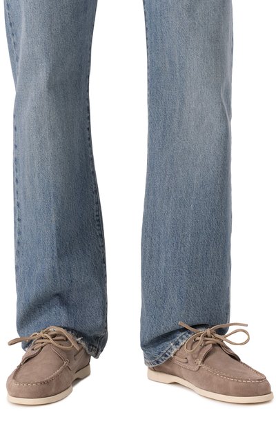 Замшевые топсайдеры hamptons MANEBI темно-бежевого цвета по цене 21800 руб., арт. W 1.9 KM, фото 3 Замшевые топсайдеры hamptons MANEBI, арт. W 1.9 KM, фото 3