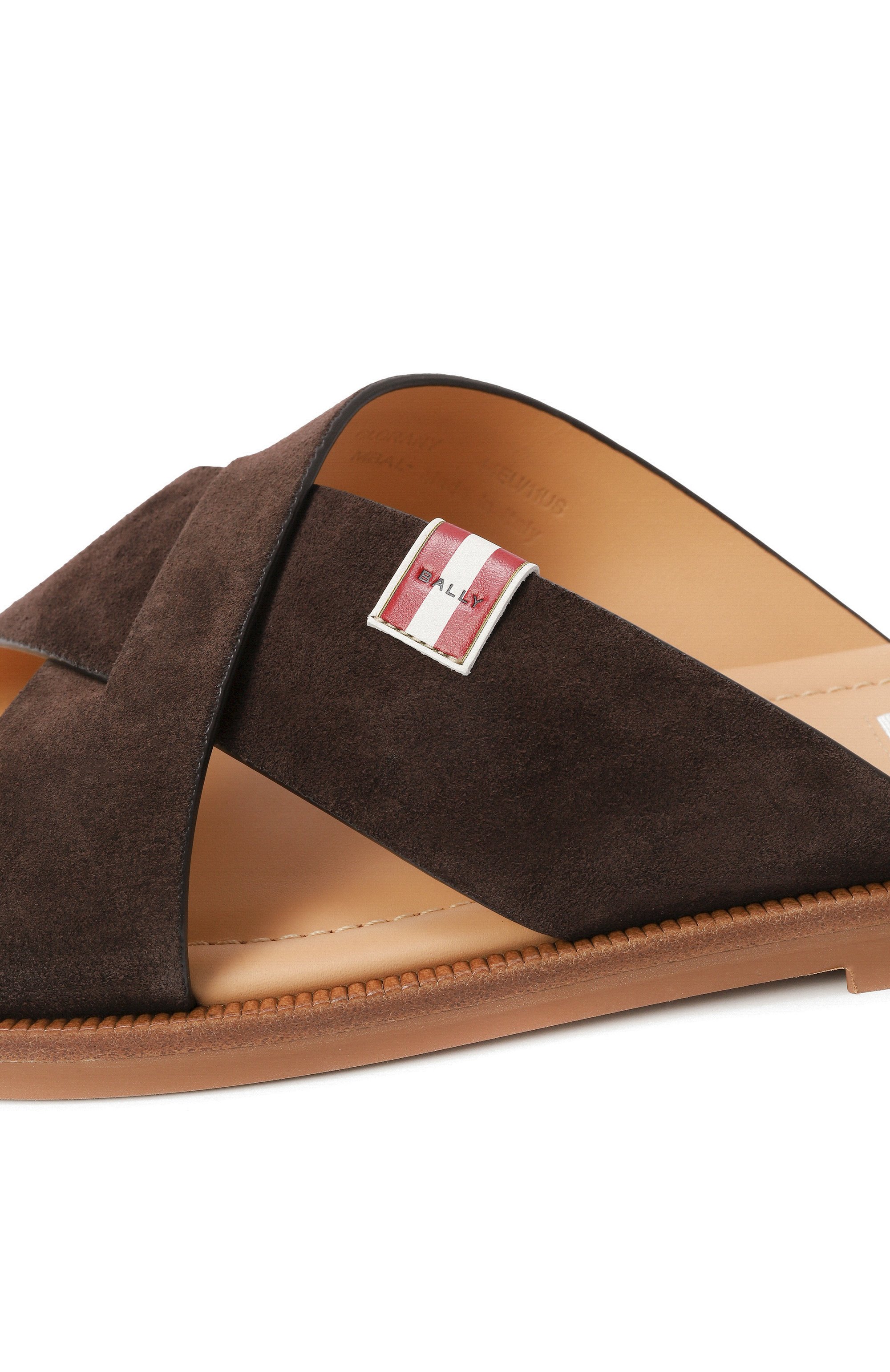 Замшевые шлепанцы glide BALLY, арт. MSS04J/SU038, фото 7