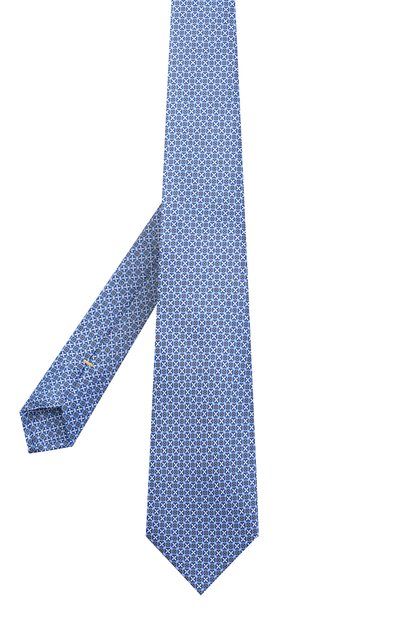 Шелковый галстук CANALI синего цвета по цене 16050 руб., арт. 18/HS02950, фото 2 Шелковый галстук CANALI, арт. 18/HS02950, фото 2
