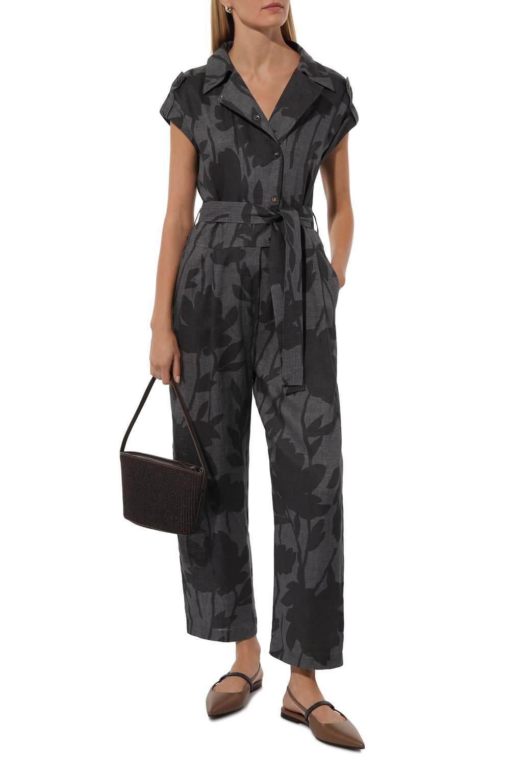 Льняной комбинезон BRUNELLO CUCINELLI, арт. MB650BF289, фото 2