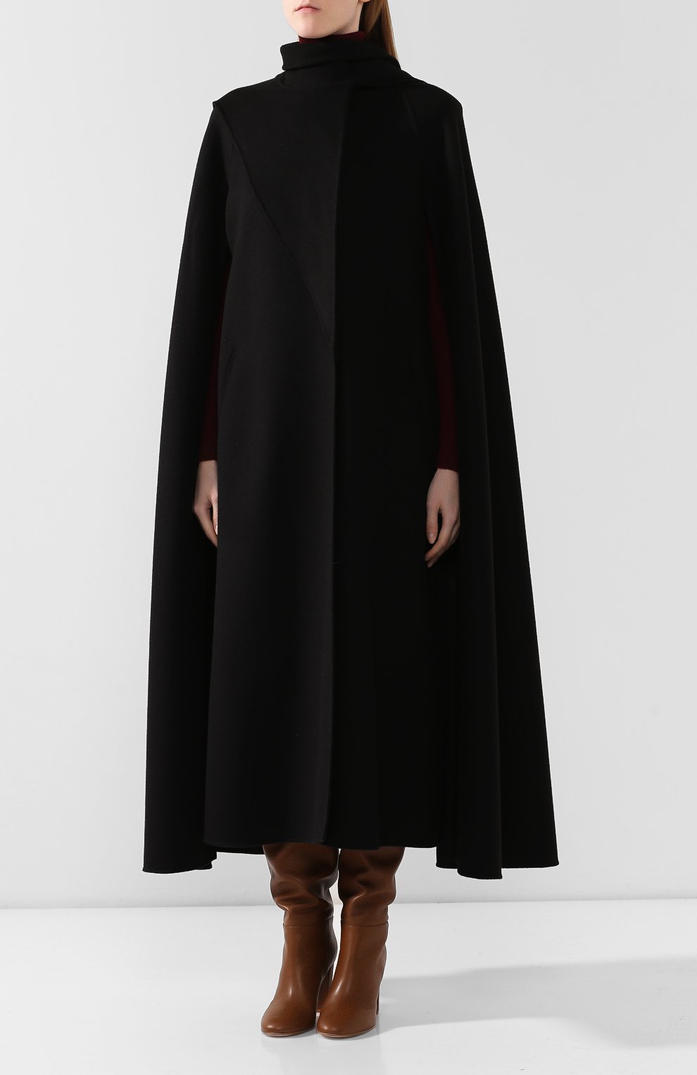 Кейп из смеси шерсти и кашемира VALENTINO, арт. SB0CG1J115E, фото 3