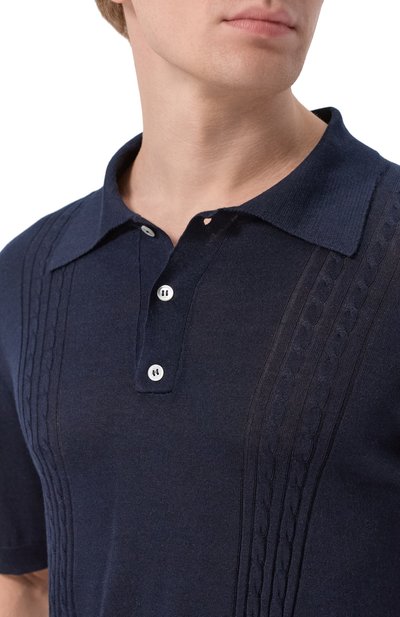 Шелковое поло KITON, арт. UMK0852, фото 5