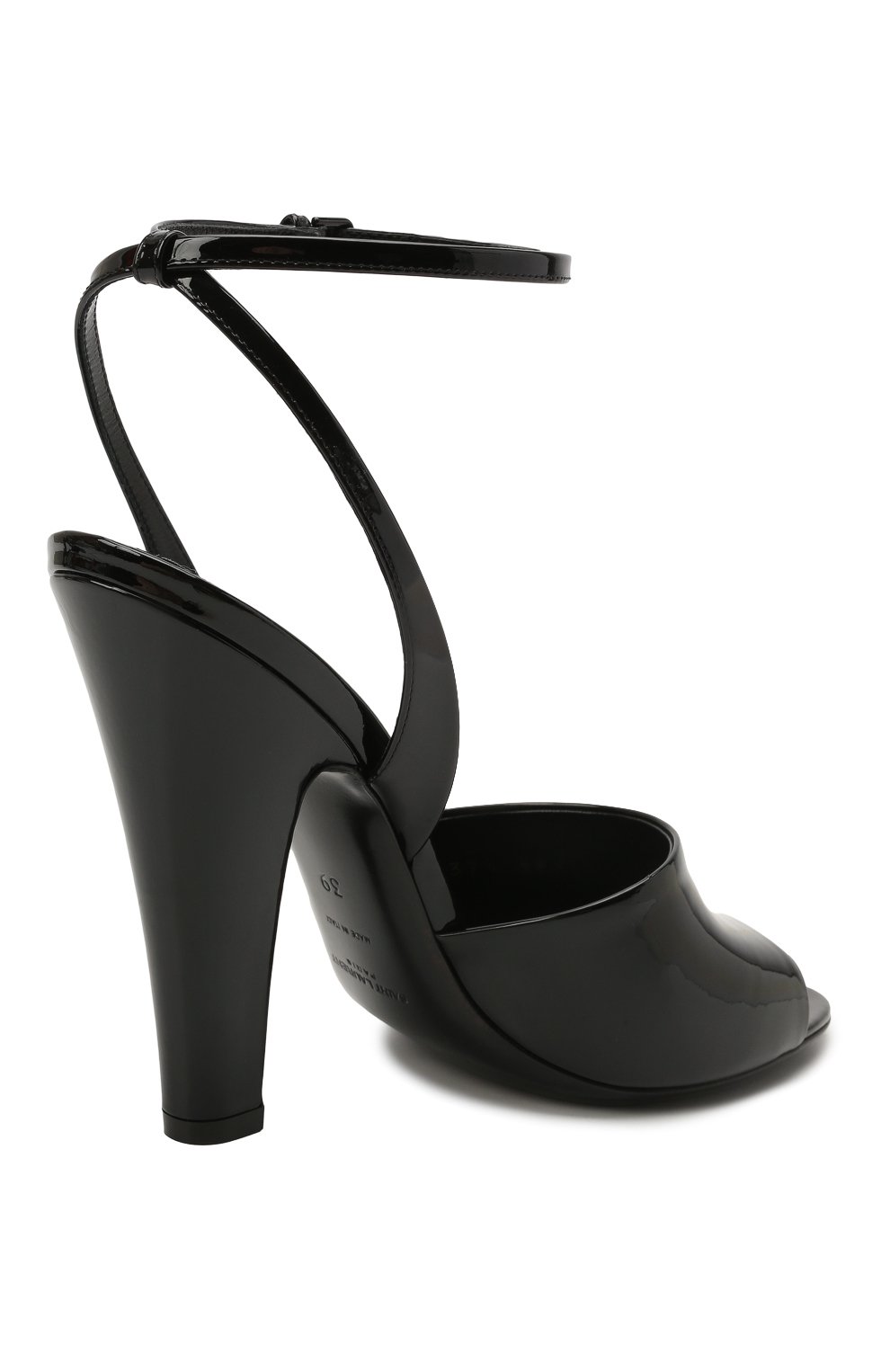 Кожаные босоножки SAINT LAURENT, арт. 661371/1TV00, фото 4