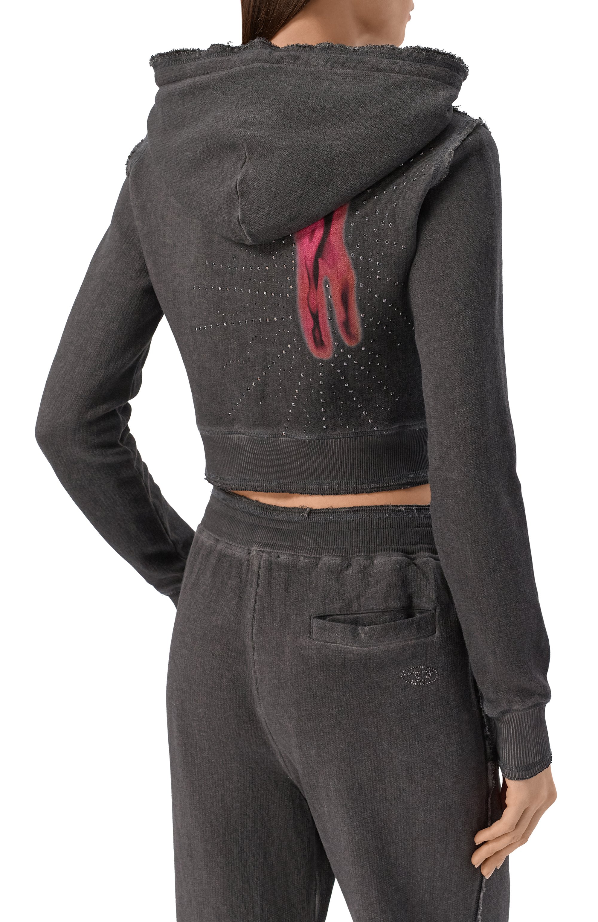 Хлопковое худи DIESEL, арт. A20989/0DCCD, фото 4