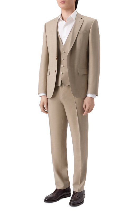 Шерстяной жилет BOSS 50469160 Бежевый  50469160 Фото 2