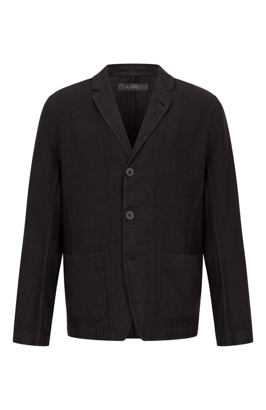 Льняной пиджак Transit CFUTRCD133 Чёрный CFUTRCD133