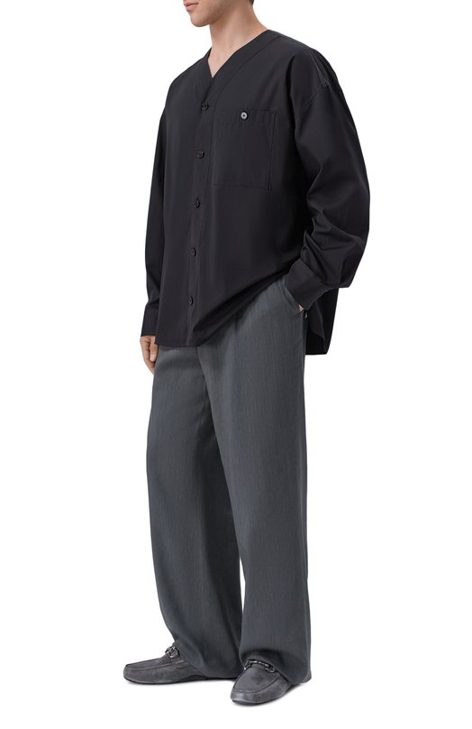 Замшевые мокасины Driver Ferragamo 02C398/789 Серый  02C398/789 Фото 2