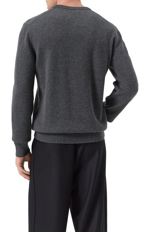 Джемпер из шерсти и кашемира Dolce & Gabbana GX039T/JFMHL Серый  GX039T/JFMHL Фото 4