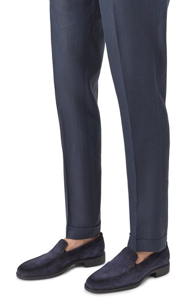 Замшевые лоферы easy on SANTONI, арт. MGEG19032NEAXGEX, фото 3