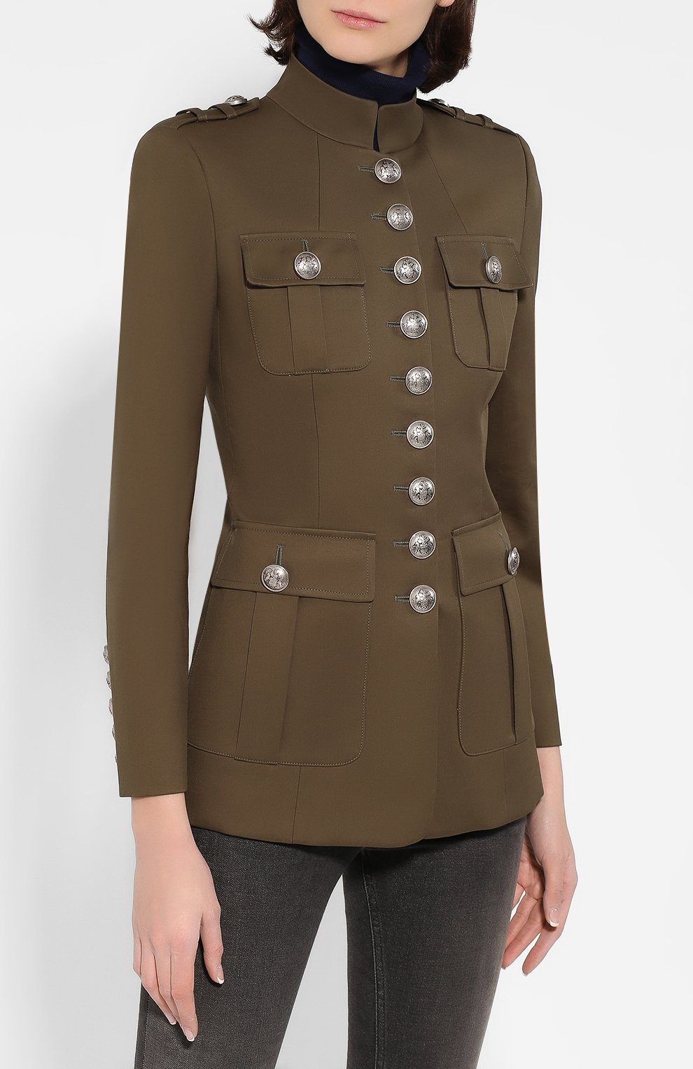 Хлопковый жакет MICHAEL KORS COLLECTION, арт. 804AKN025A, фото 3