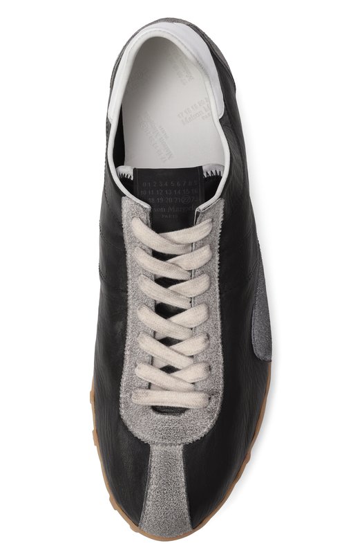 Кожаные кеды Sprinter Maison Margiela S57WS0515/P7383 Чёрный  S57WS0515/P7383 Фото 5