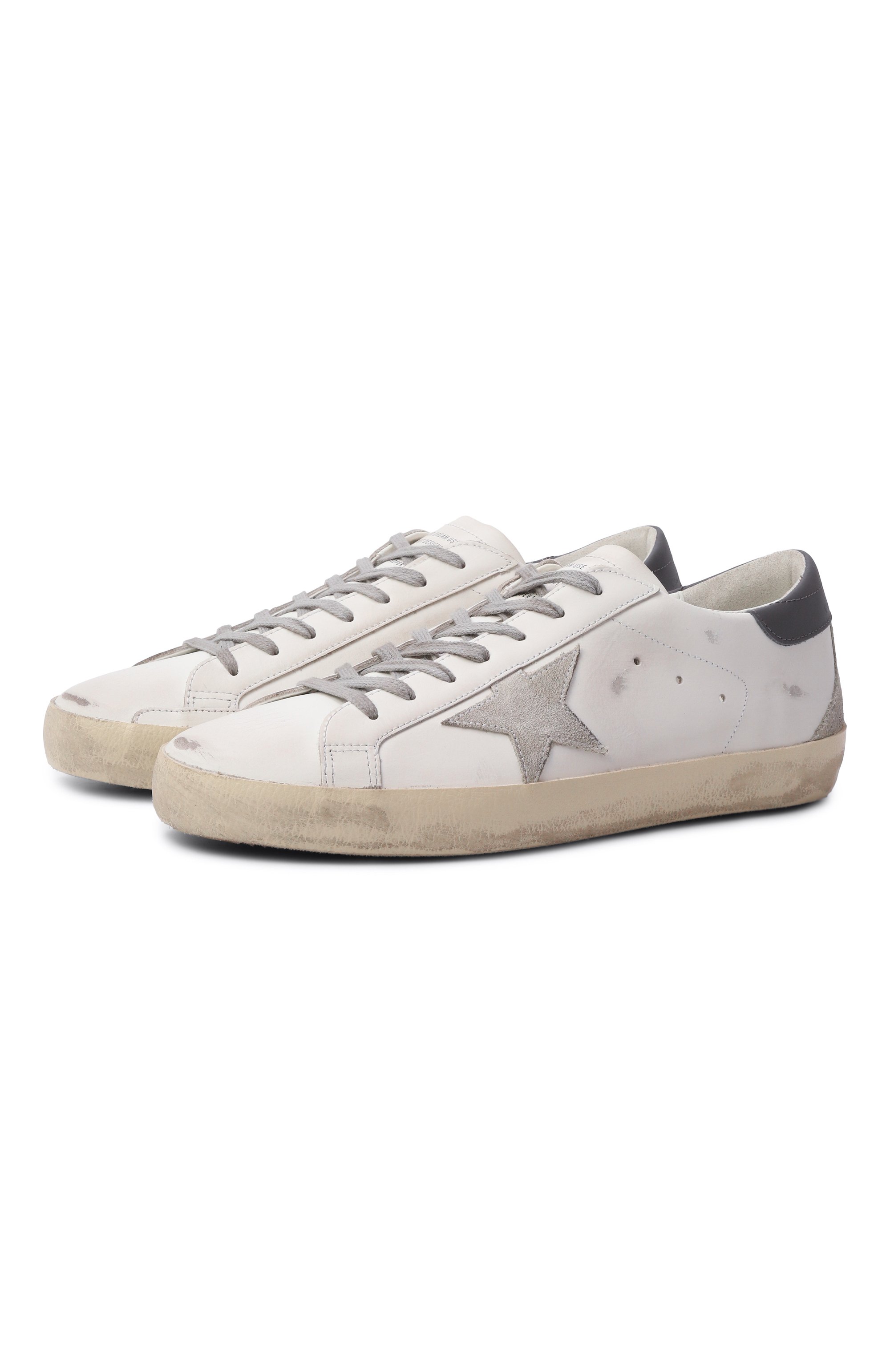 Кожаные кеды super-star GOLDEN GOOSE DELUXE BRAND, арт. GMF00102.F006113, фото 1