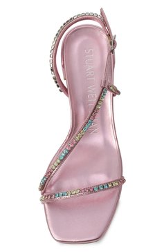 Кожаные босоножки soiree crystal STUART WEITZMAN, арт. SE074, фото 4