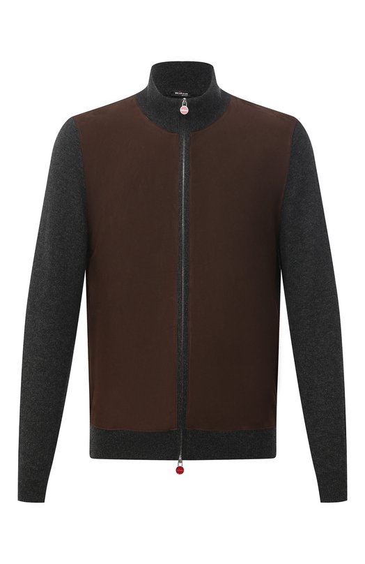 Комбинированный кардиган Kiton UK1276 Коричневый UK1276